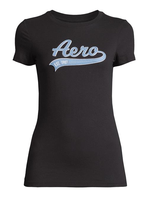 AÉROPOSTALE Shirts  lyseblå / sort / hvid