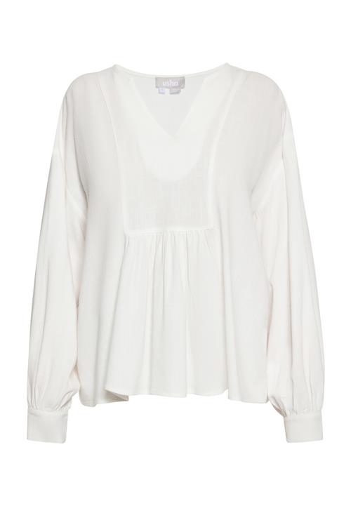 Usha Bluse  uldhvid