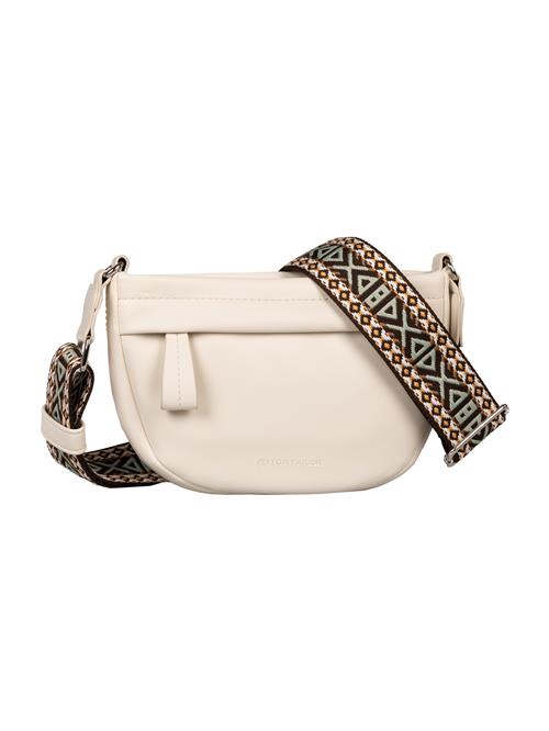 TOM TAILOR Skuldertaske 'Palina'  brun / grøn / sort / offwhite