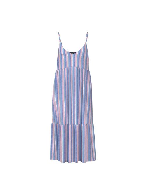 PIECES Sommerkjole 'PCAitlyn'  blå / lyseblå / pitaya / hvid