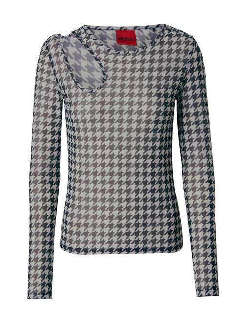 HUGO Shirts 'Damecia'  lysegrå / sort