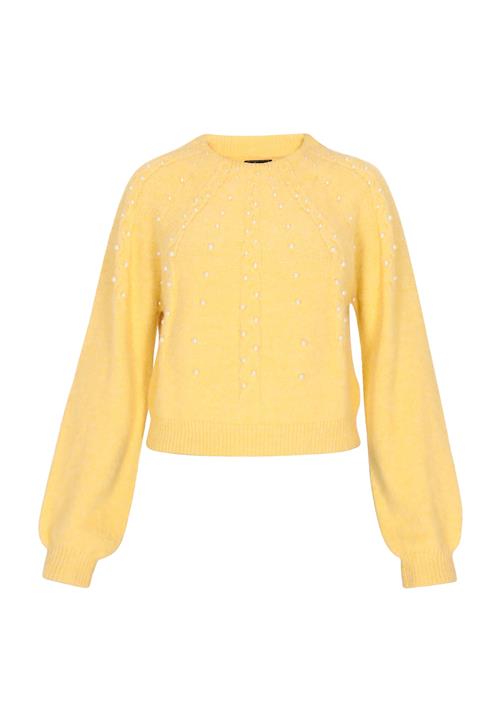 faina Pullover  gul / perlehvid
