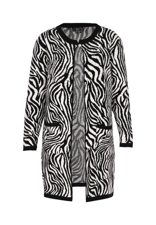 faina Cardigan  sort / hvid