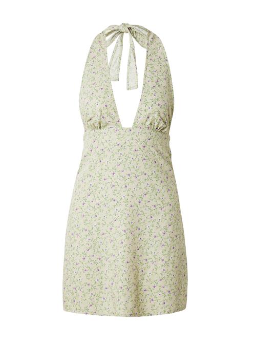 Motel Kjole 'Leana'  pastelgrøn / mørkegrøn / lilla