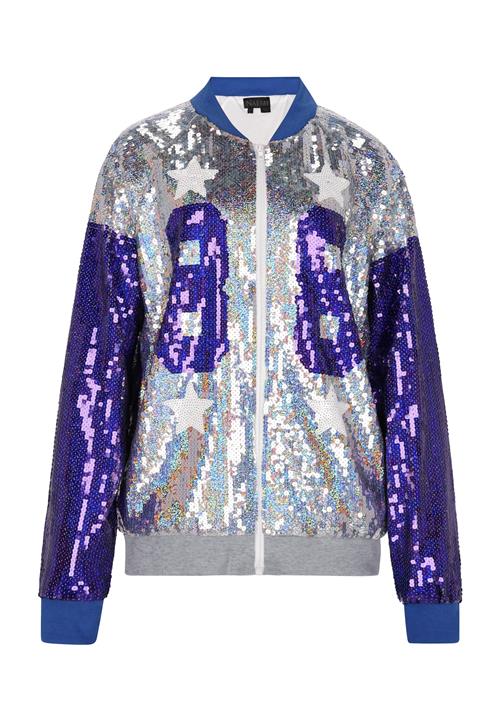 NAEMI Overgangsjakke  indigo / sølv / hvid