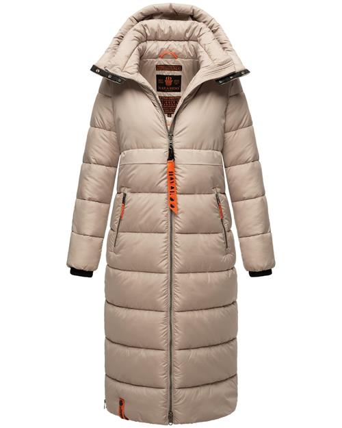 NAVAHOO Vinterfrakke 'Kristallblume'  beige