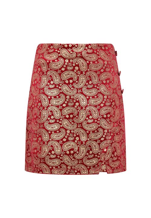 IZIA Nederdel  guld / rød