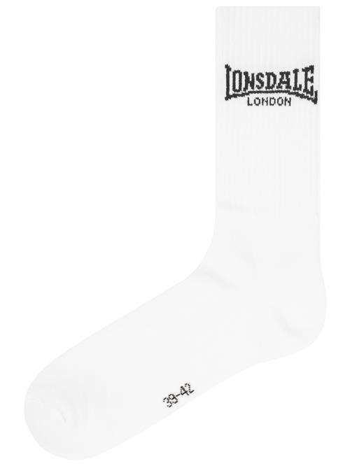 LONSDALE Sokker 'Gilbert'  sort / hvid