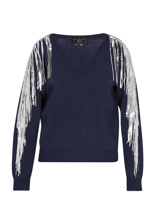 faina Pullover  marin / sølv