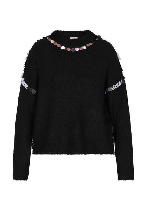 IZIA Pullover  sort / sølv