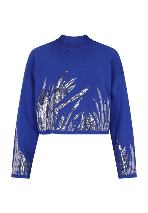 faina Pullover  blå / sølv