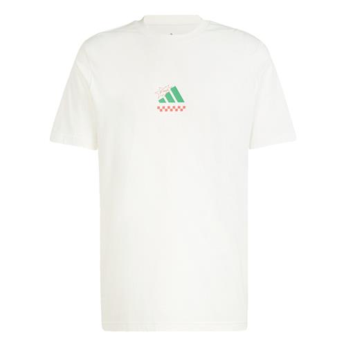 ADIDAS SPORTSWEAR Funktionsskjorte 'Lounge Pizza'  grøn / rød / hvid