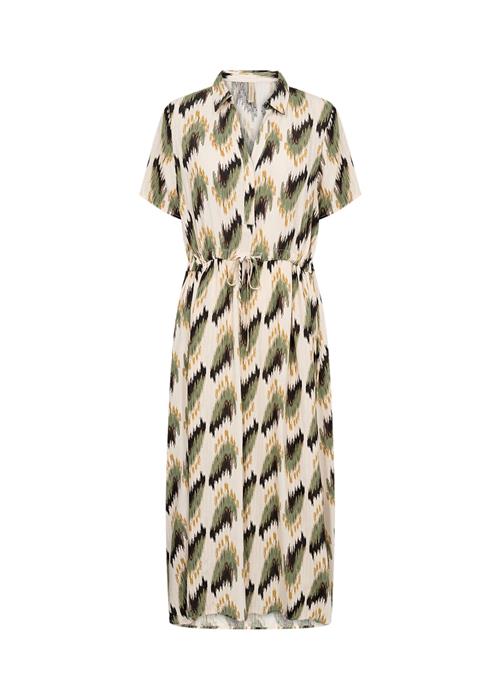 Soyaconcept Blusekjole 'ROSILDA 4'  creme / gylden gul / lysegrøn / sort