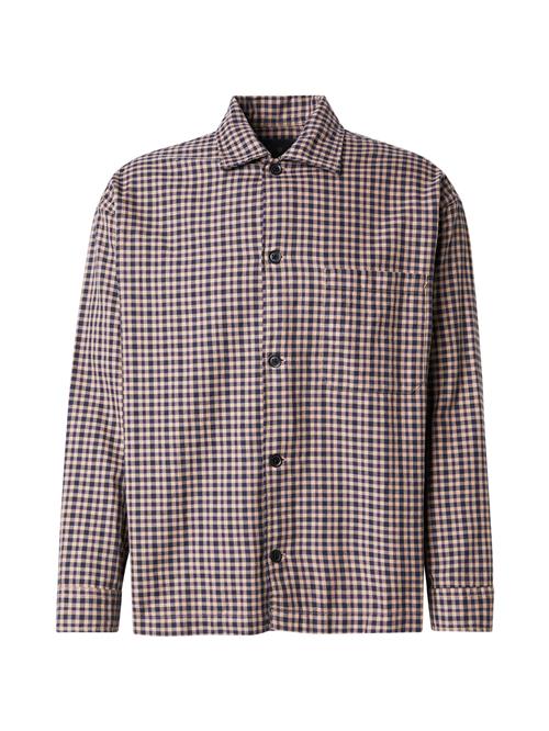 JACK & JONES Skjorte 'JPRBLAMADISON'  natblå / brokade / mørkerød