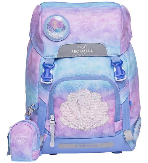 Beckmann Skoletaske - Classic - Seashell/Light Purple