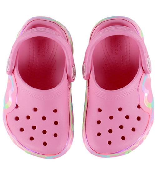Crocs Sandaler m. Lys - Clog T - Pink Lemonade/Hearts