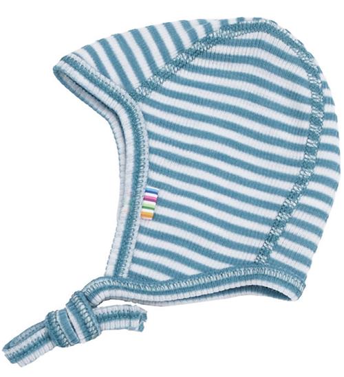 Joha Babyhjelm - Rib - Uld/Silke - Blå