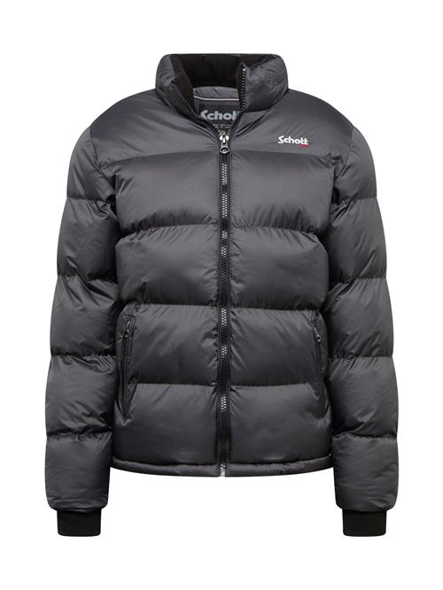 Schott NYC Vinterjakke 'Idaho'  antracit / hvid