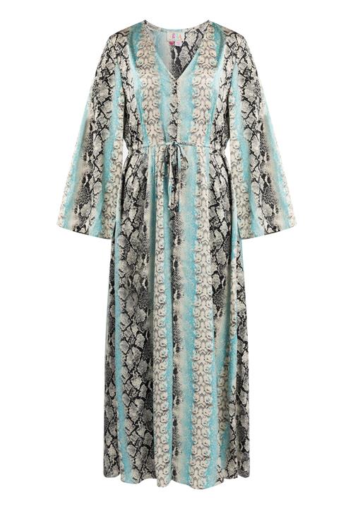 IZIA Kjole  aqua / lysegrå / sort