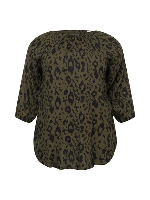 ABOUT YOU Curvy Bluse 'Talea'  oliven / sort
