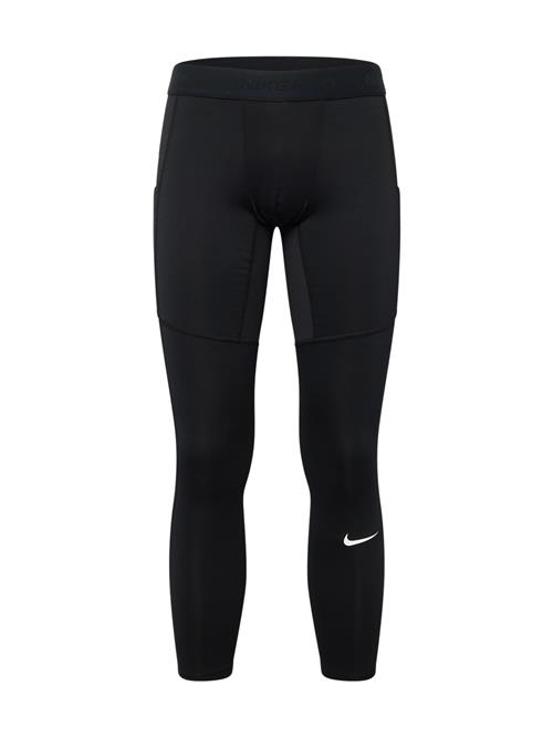 NIKE Sportsbukser 'Pro'  sort / hvid