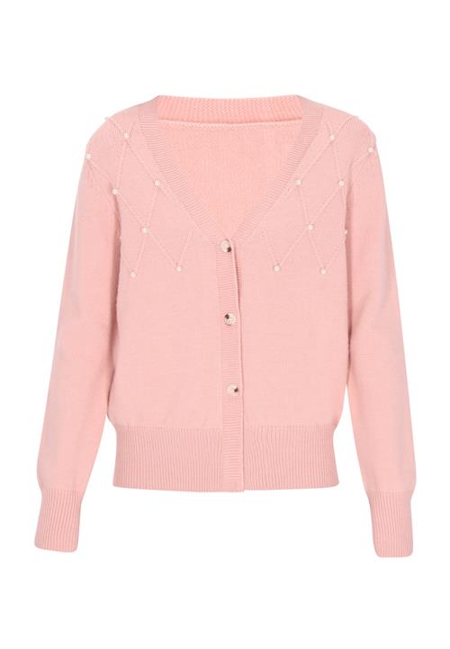 NAEMI Cardigan  lys pink / perlehvid