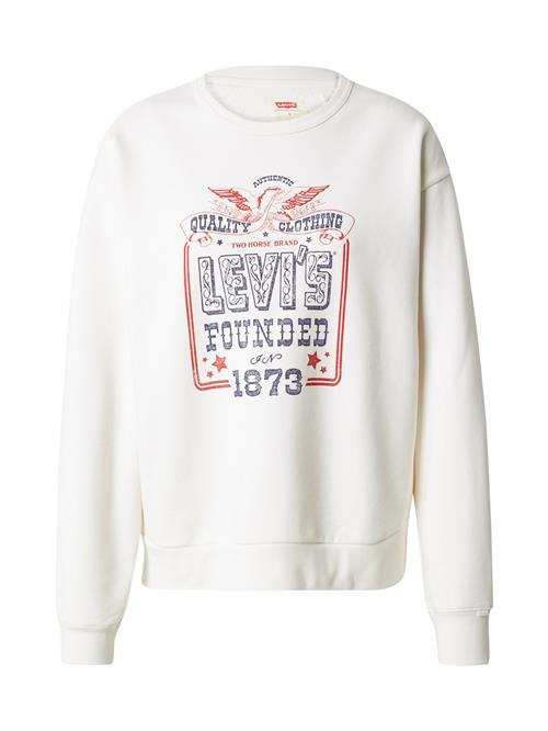 LEVI'S ® Sweatshirt 'Heritage'  mørkelilla / cranberry / hvid