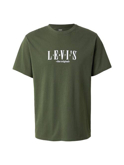 LEVI'S ® Bluser & t-shirts  mørkegrøn / hvid