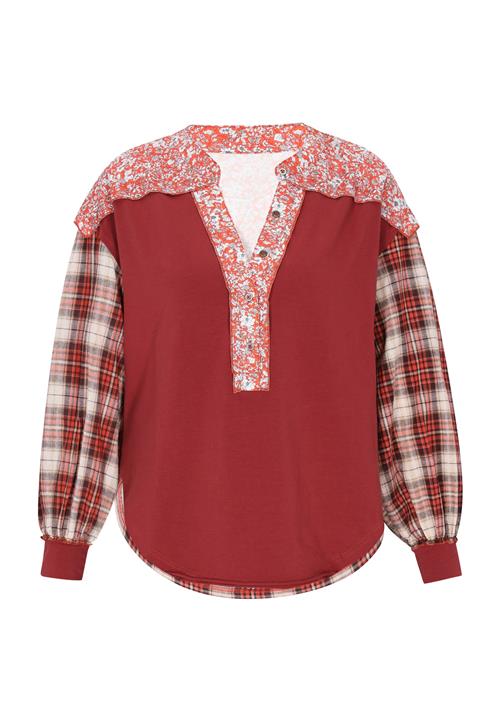 usha FESTIVAL Bluse  brun / rød / hvid