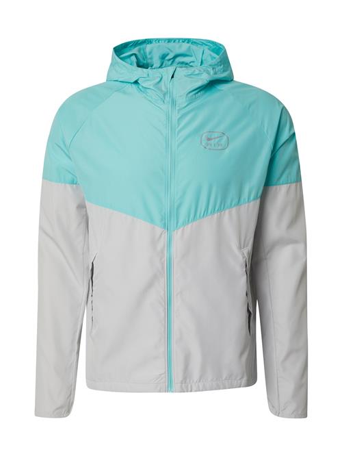 Nike Sportswear Overgangsjakke 'AIR'  turkis / lysegrå / sort