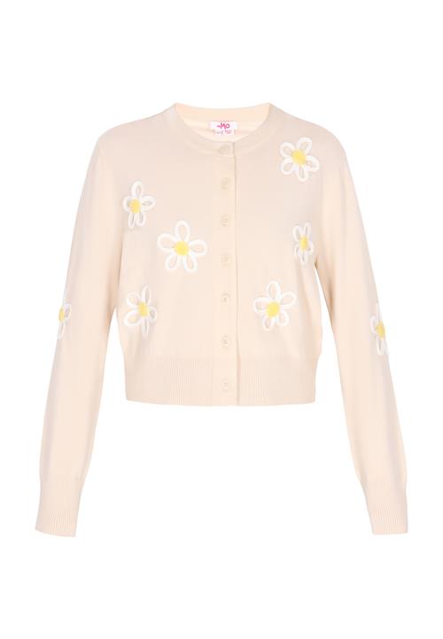 MYMO Cardigan  beige / gul / offwhite