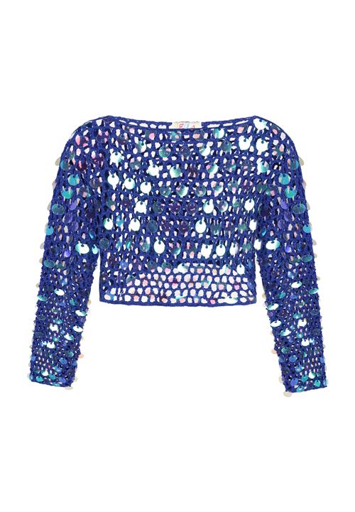 IZIA Pullover  turkis / mørkeblå / lyserød / sølv