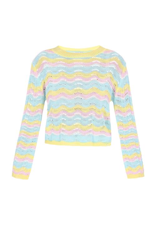 IZIA Pullover  lyseblå / lysegul / lyserød / hvid