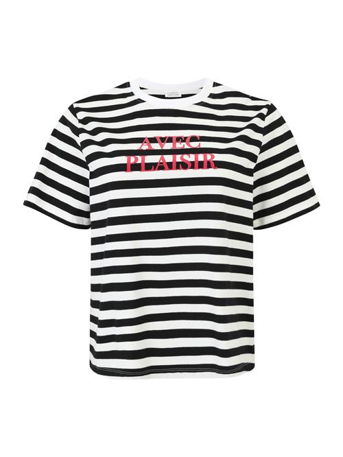 Guido Maria Kretschmer Curvy Shirts 'Juliette'  navy / hindbær / hvid