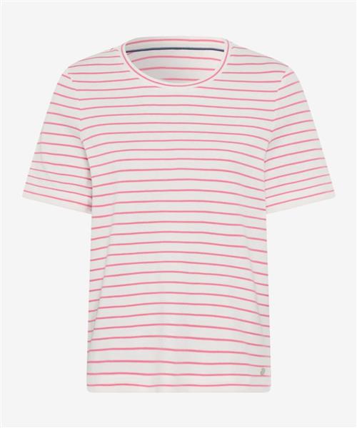 BRAX Shirts 'Cira'  pink / hvid