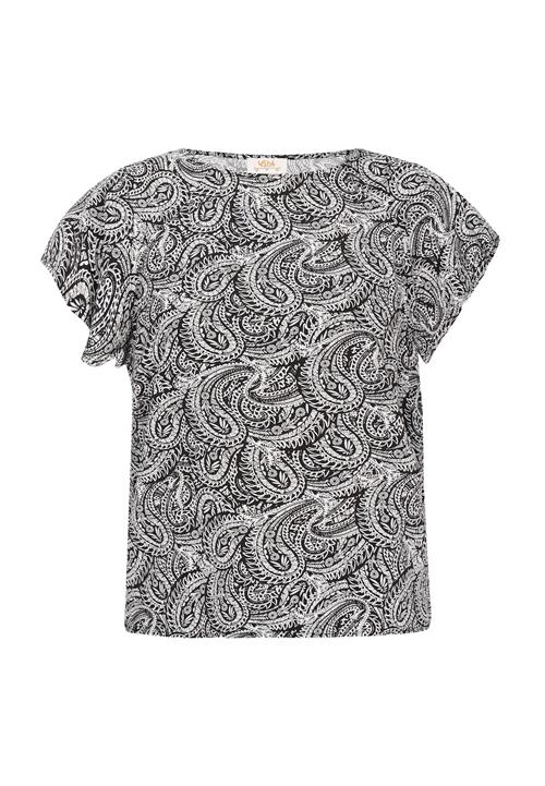 usha FESTIVAL Bluse  lysegrå / sort