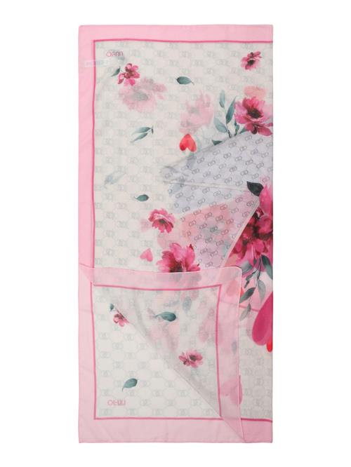 Liu Jo Tørklæde 'SAN VALENTINO'  creme / mørkegrøn / pink / lyserød