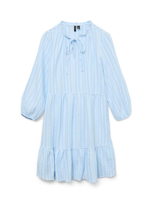 VERO MODA Kjole 'VMNanna'  lyseblå / hvid