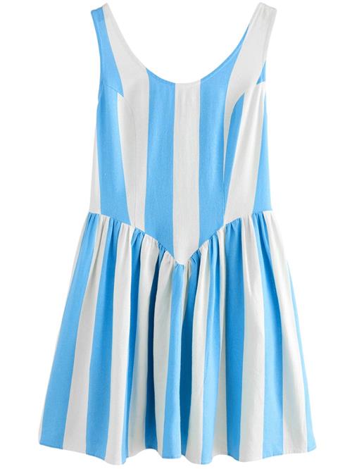 Next Kjole  blå / hvid