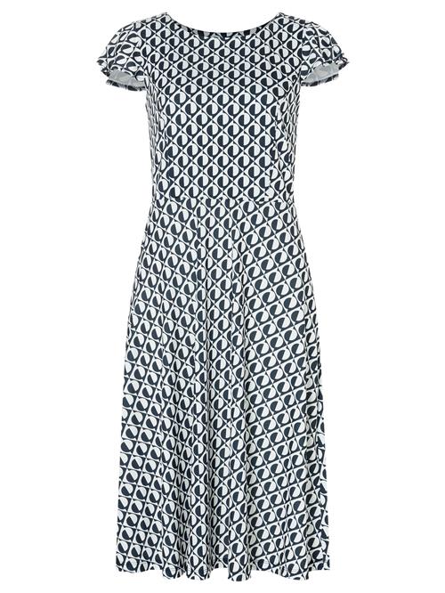 MORE & MORE Kjole  navy / offwhite