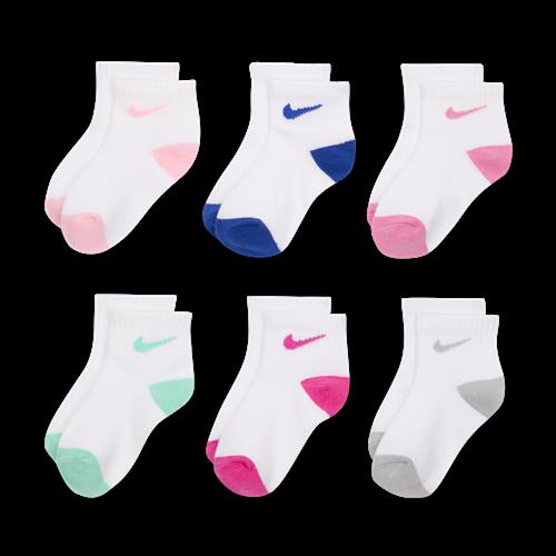 Nike-ankelstrømper til babyer (6 par) - Pink