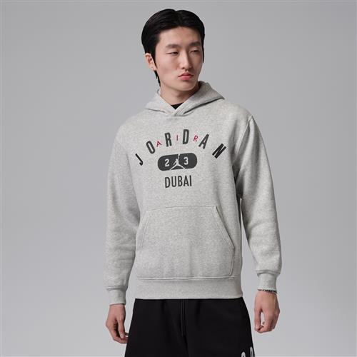 Jordan Dubai-pullover-hættetrøje i fleece til mænd - grå