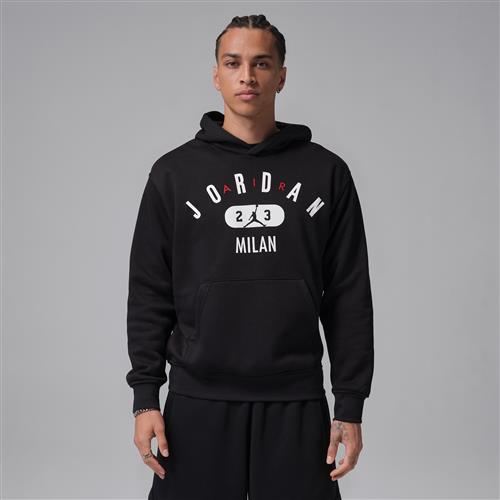 Jordan Milan-pullover-hættetrøje i fleece til mænd - sort
