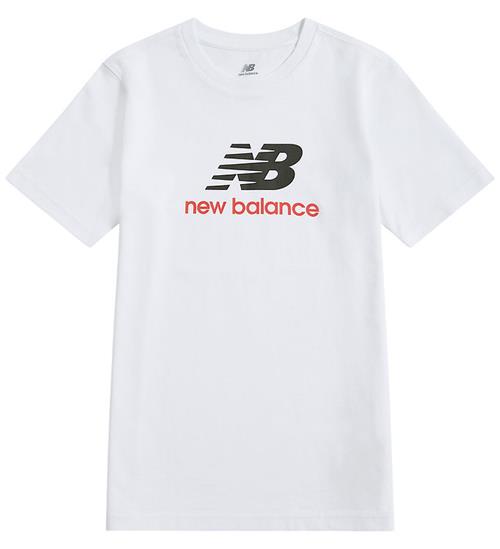 New Balance T-shirt - Stacked Logo - Bright White