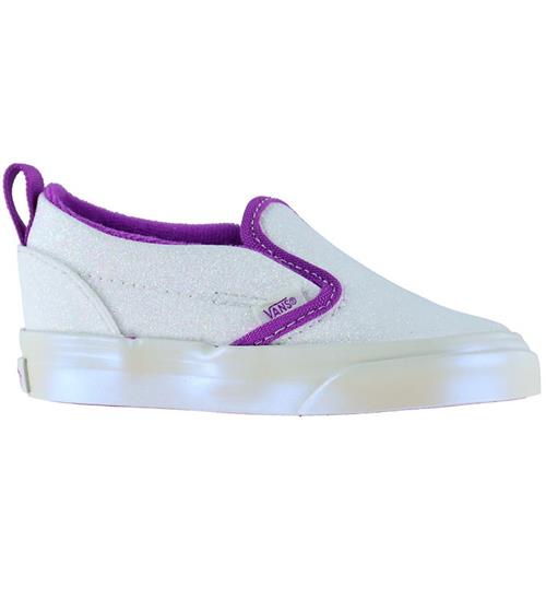 Vans Sko - Classic Slip-On - Glitter Pearl Hvid/Lilla