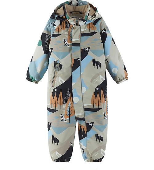 Reima Flyverdragt - Puhuri - Earthy Beige m. Print