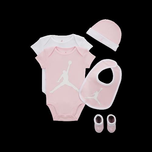 Femdelt Jordan Core-body-gavesæt i æske til babyer - Pink