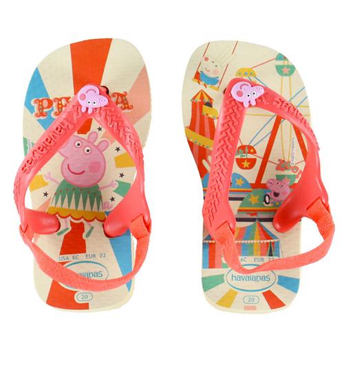 Havaianas Klipklapper - Baby Peppa Pig - Buttercre/Coral