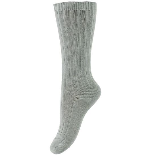 Condor Knæstrømper - Rib - Lysegrå