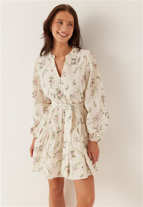 VILA Vimiada L/S EMB SHORT SHIRT DRESS